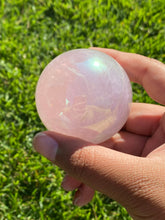 Load image into Gallery viewer, Aura Rose Quartz Sphere 💕
